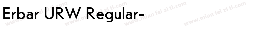 Erbar URW Regular字体转换
